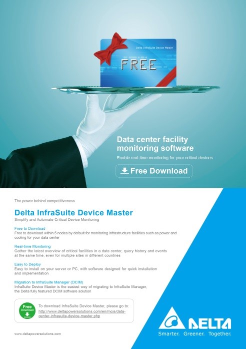 Delta stellt neuen InfraSuite Device Master vor: leistungsstarke Lösung für das Facility-Management zum kostenlosen Download